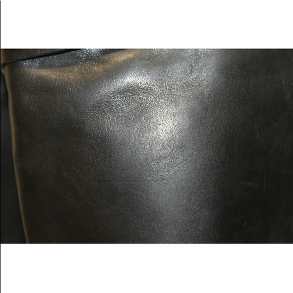 Guess - Black Leather Riding Boots - Picture 10 of 12